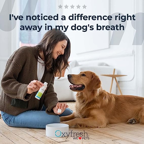 Oxyfresh Premium Pet Dental Kit for Dogs & Cats Easy Solution for Pet