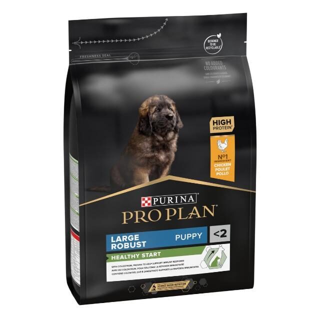 PRO PLAN HEALTHY START LARGE ROBUST PUPPY, DRY DOG FOOD WITH CHICKEN, 3 KG