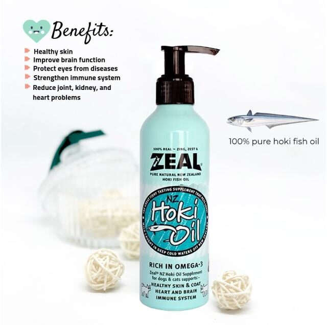 Zeal Natural Hoki Fish Oil Supplement for Cats & Dogs (225ml) - Image 3
