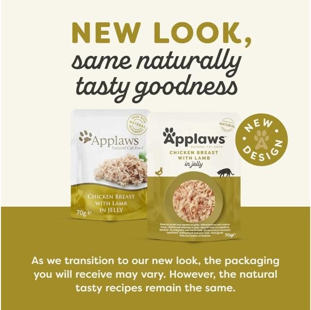 Applaws Chicken with Lamb in Jelly Adult Wet Cat Food 70g Pouch - Image 2