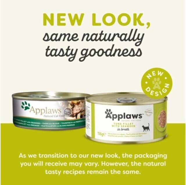 Applaws Natural Wet Cat Food Tuna Fillet with Seaweed - Image 2