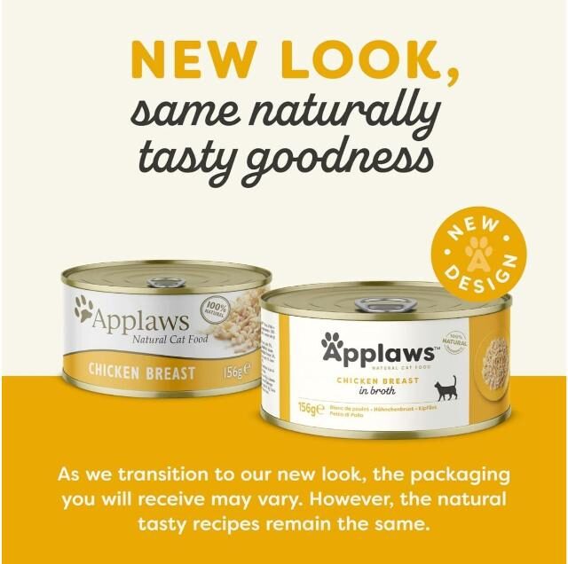 Applaws Chicken Breast in Broth Wet Cat Food Tin - Image 2
