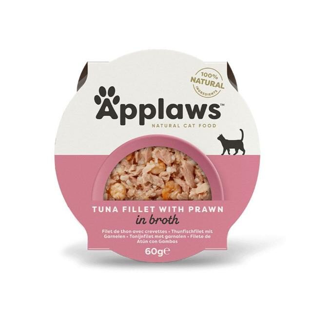 Applaws Tuna with Prawn Adult Wet Cat Food 60g Pot