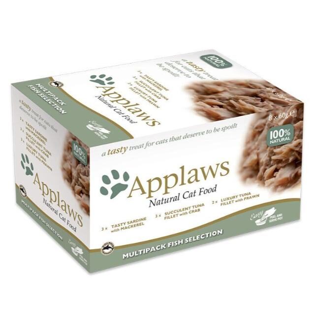 Applaws Fish Selection in Broth Adult Wet Cat Food 8 x 60g Pot - Image 3