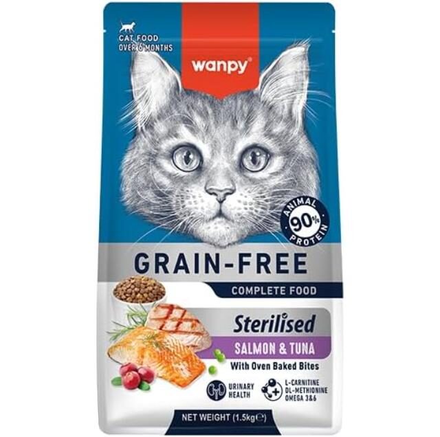 WANPY Grain Free Sterilized Cat Food – Salmon & Tuna Recipe - Image 5