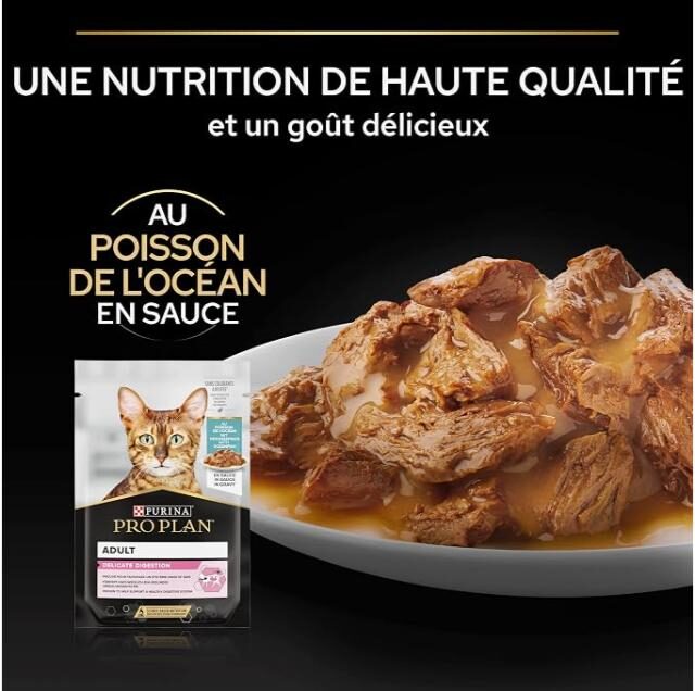 PURINA Pro Plan Nutri Savour Delicate Oceanfish Wet Cat Food - 85G - Image 3