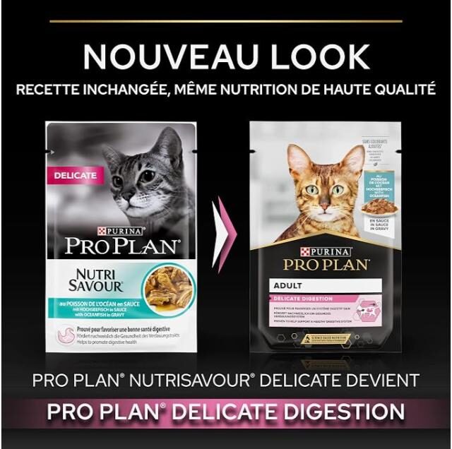 PURINA Pro Plan Nutri Savour Delicate Oceanfish Wet Cat Food - 85G - Image 2