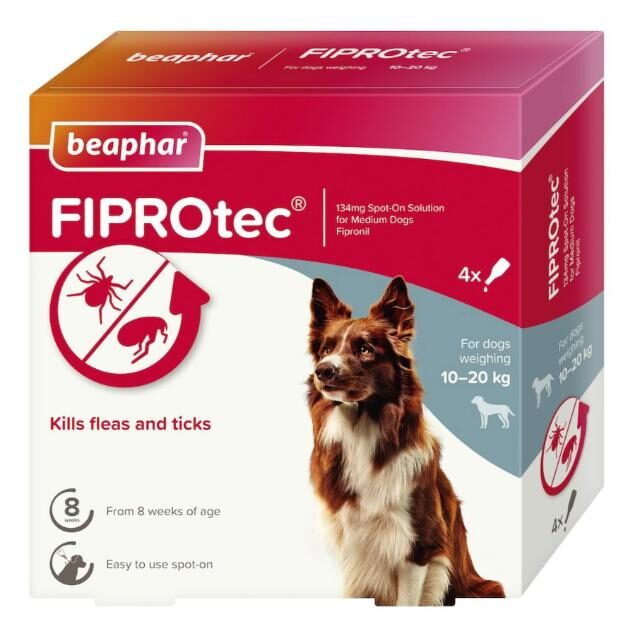 Fiprotec for Medium Dog, 4 Pipettes