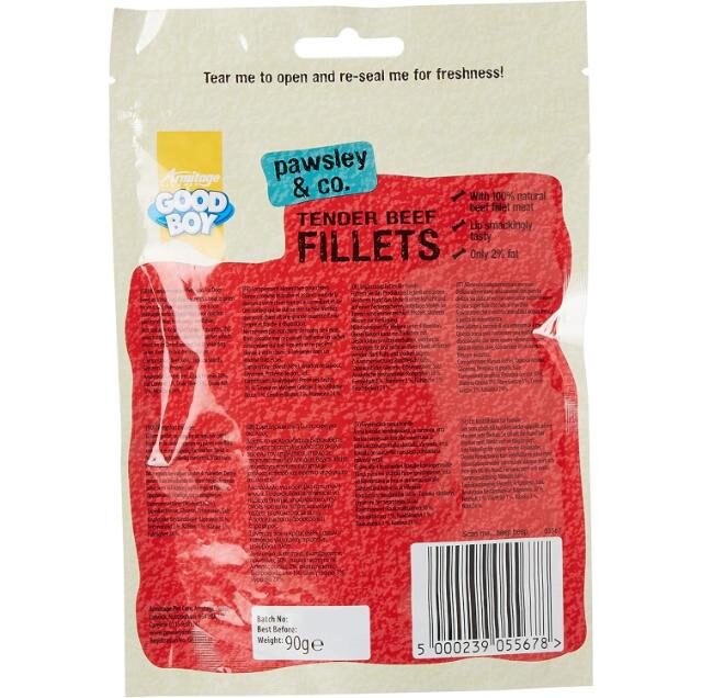 Good Boy Tender Beef Fillets Dog Treats 90g - Image 2