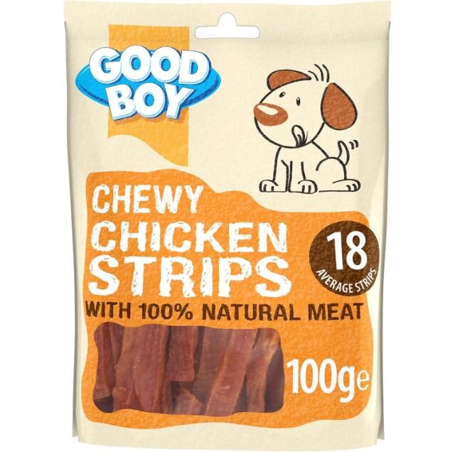 Armitage Good Boy Chewy Chicken Strips 100gm Dog Treat