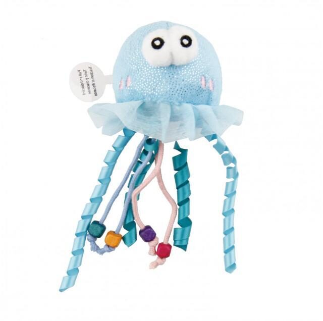 Shining Friends Jellyfish with activated LED light & Catnip inside - Image 3