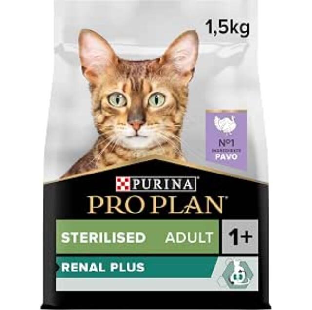PURINA Pro Plan Sterilised Optirenal Turkey Adult Dry Cat Food - 1.5KG