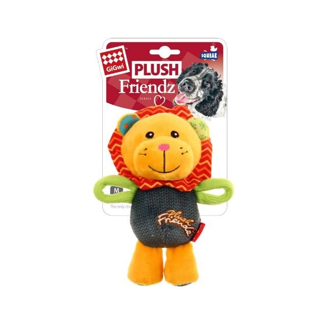 Gigwi Plush Friendz Dog Toy – Lion