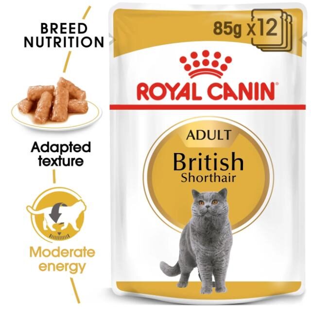Feline Breed Nutrition British Shorthair (Wet Food - Pouches) 12 x 85 g