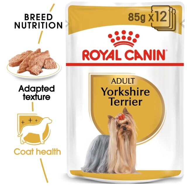 Breed Health Nutrition Yorkshire Adult (Wet Food - Pouches) 12 x 85 g