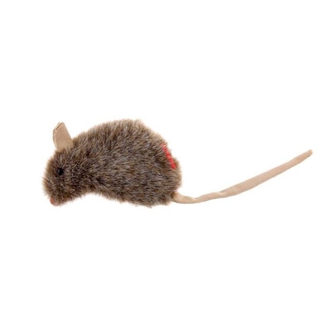 Refillable Catnip (Mouse) with 3 catnip teabags in ziplock bag