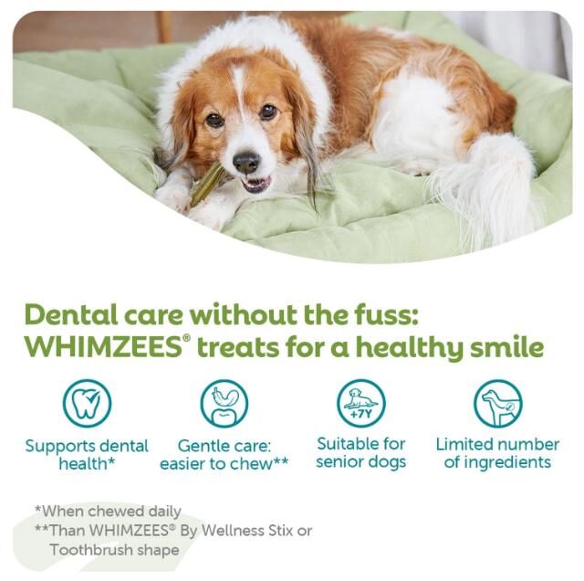Whimzees Soft Daily Dental Dog Treats Value Bag – Medium (14 pcs) - Image 2