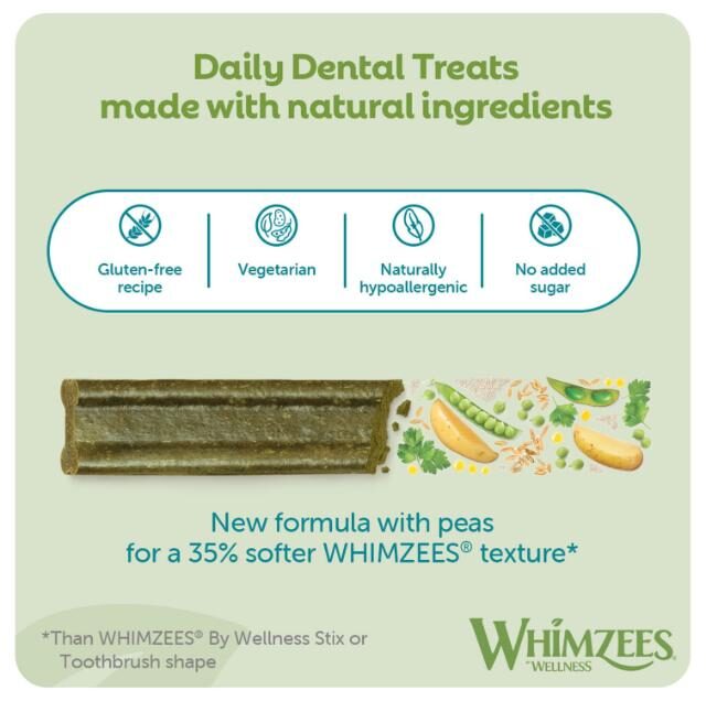 Whimzees Soft Daily Dental Dog Treats Value Bag – Medium (14 pcs) - Image 4