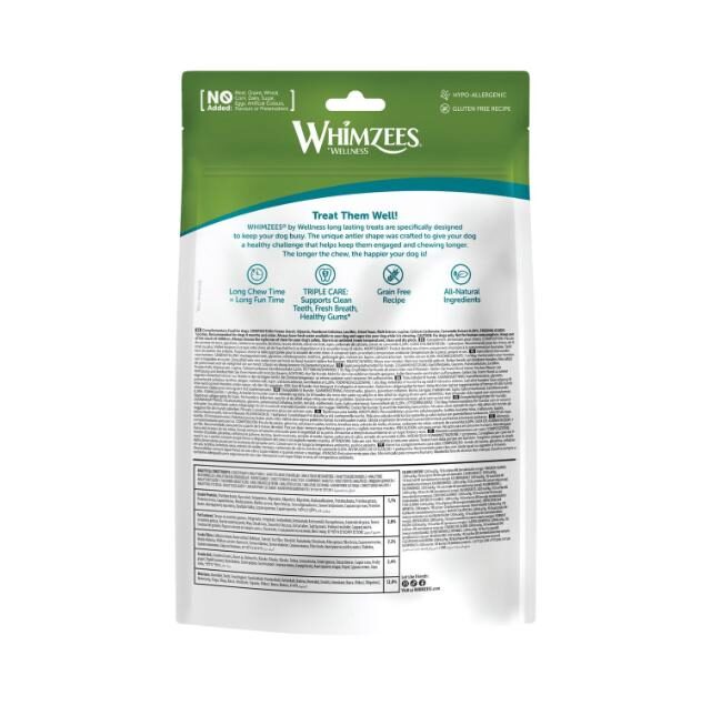 WHIMZEES Occupy Antler Natural Dental Chews for Dogs – Small (24pc) - Image 2