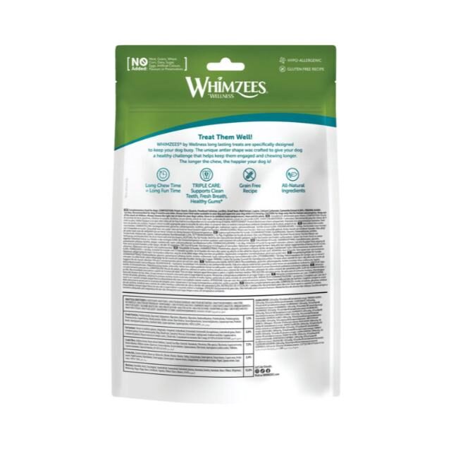 WHIMZEES Occupy Antler Natural Dental Chews for Dogs – Medium (12pc) - Image 2