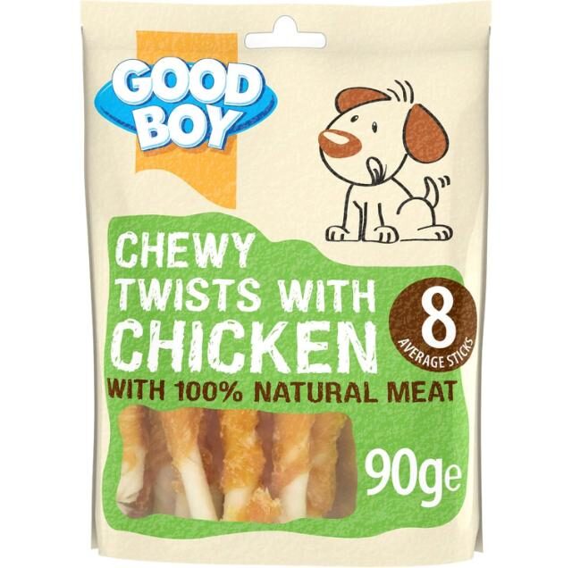 Good Boy Good Boy, Chewy Chicken Twists with Chicken, 90 grams