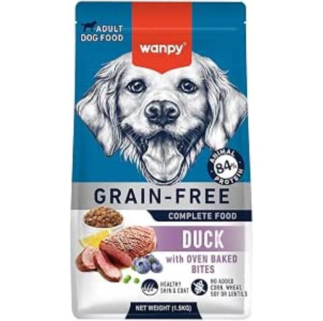 Wanpy Grain Free Complete Food for Adult Dog – Duck Recipe