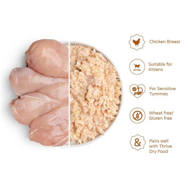 Thrive Complete Chicken Wet Kitten Food 75g - Image 2