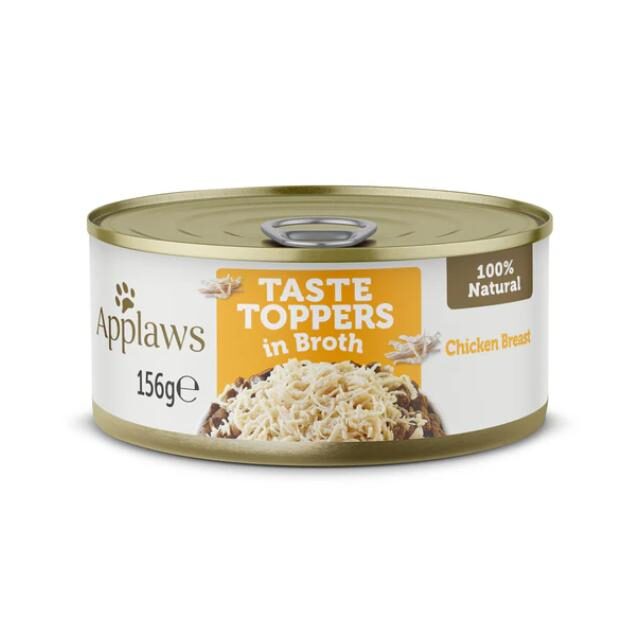 Applaws Taste Toppers in Broth Chicken Wet Dog Food 156g Tin