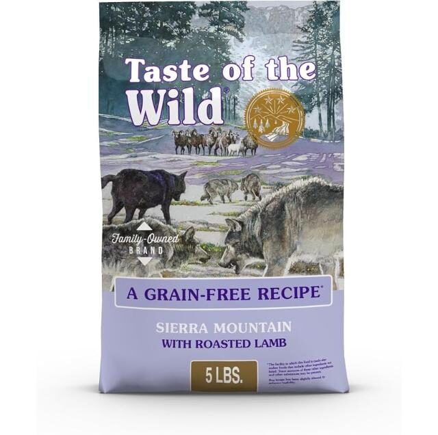 Taste Of The Wild Grain Free Premium High Protein Dry Dog Food Sierra Mountain With Roasted Lamb 2.27Kg