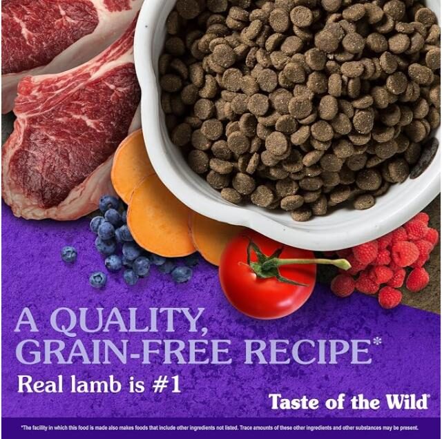 Taste Of The Wild Grain Free Premium High Protein Dry Dog Food Sierra Mountain With Roasted Lamb 2.27Kg - Image 3