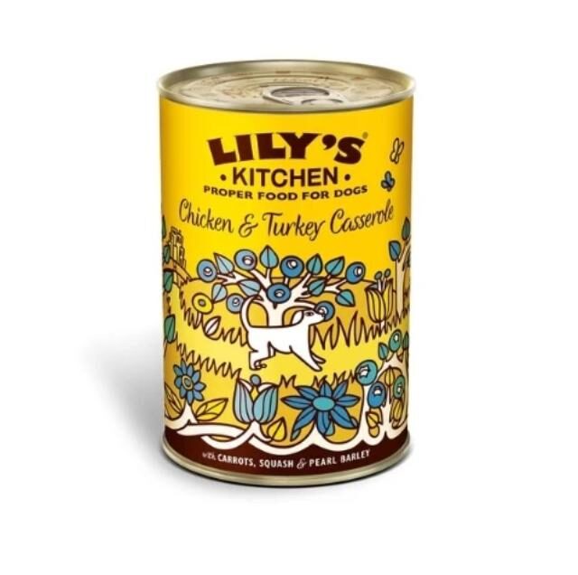 Lily's Kitchen Chicken & Turkey Casserole Wet Dog Food 400G