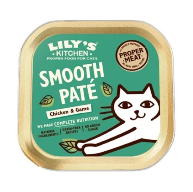 Lily's Kitchen Chicken & Game Pate Wet Cat Food 85G