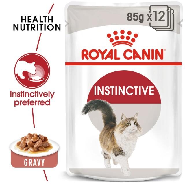 Royal Canin Instinctive Wet Food Slices in Gravy for Adult Cats (1+ Years)
