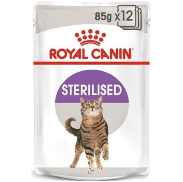 Royal Canin Fhn Sterilised Gravy Wet Food Pouches Box Of 12X85G Feline Breed Nutrition Cat Food - Image 2