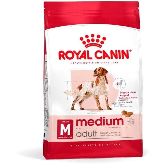 Royal Canin Medium Adult Dry Dog Food - 15KG