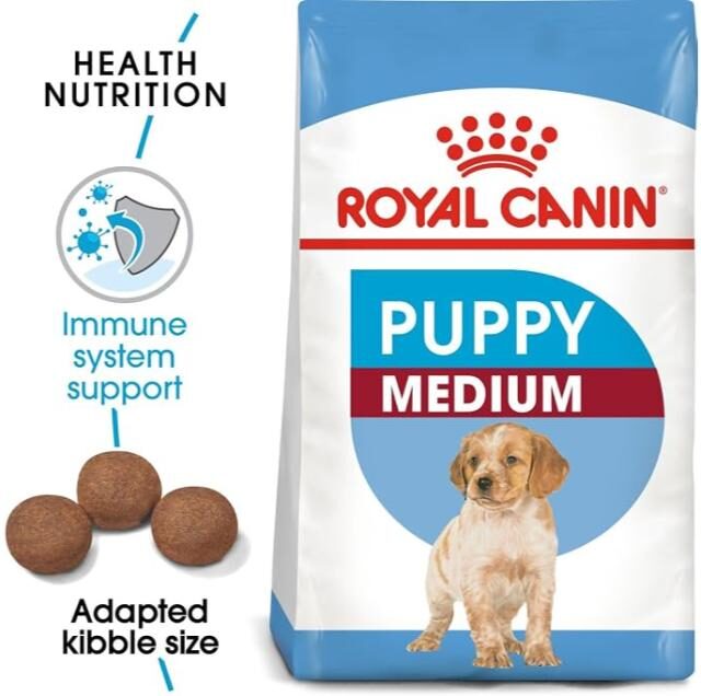 Royal Canin Dry Food for Medium Breed Puppies (Up to 12 Months & 11-25kg) - Image 2