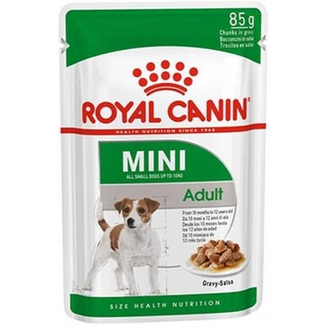 Royal Canin Mini Adult Wet Pouches Dog Food - 12x85g