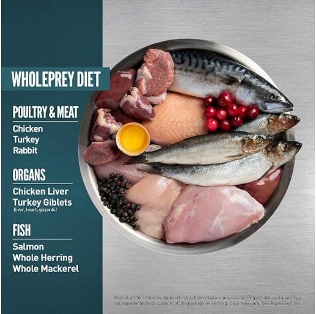 Orijen Guardian 8 Dry Food with Free Run Chicken, Wild Caught Salmon & Rabbit for Adult Cats - Image 2