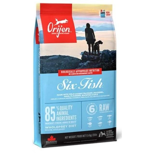 Orijen Six Fish Protein-Rich Adult Dog Dry Food