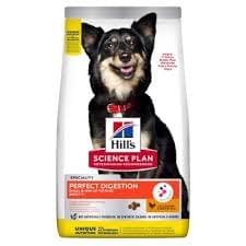 Hills Science Plan Perfect Digestion Small & Mini Adult 1+ Dog Food with Chicken & Brown Rice - 1.5kg